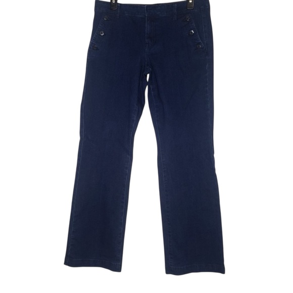 Tommy Hilfiger Women’s Blue Button Pocket Trouser Jeans Size 8 - Picture 2 of 16